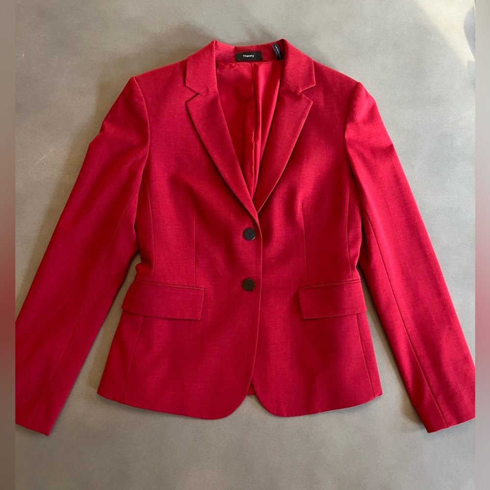 Theory Scarlet Blazer